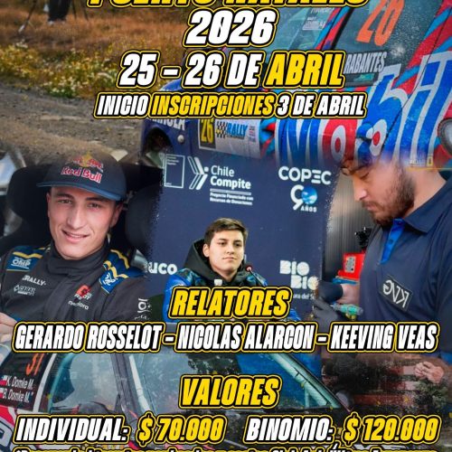 Curso de Rally 2026 con destacados exponentes nacionales