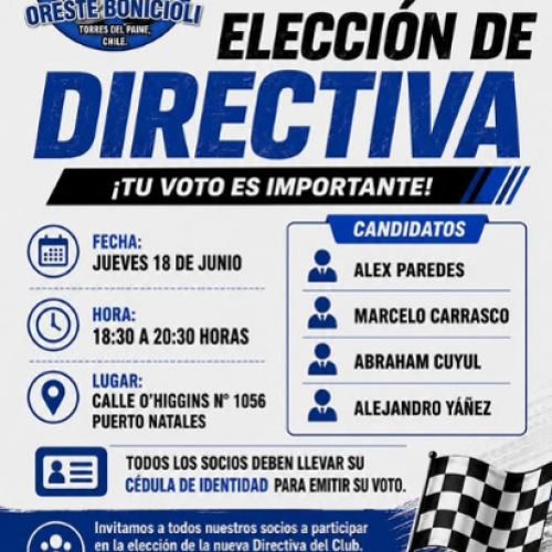 Club Automovilístico Oreste Bonicioli convoca a elección de nueva directiva
